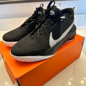 Nike Team Hustle D 10 "Black/Metallic Silver/Volt/White"  Boys' Basketball Shoe